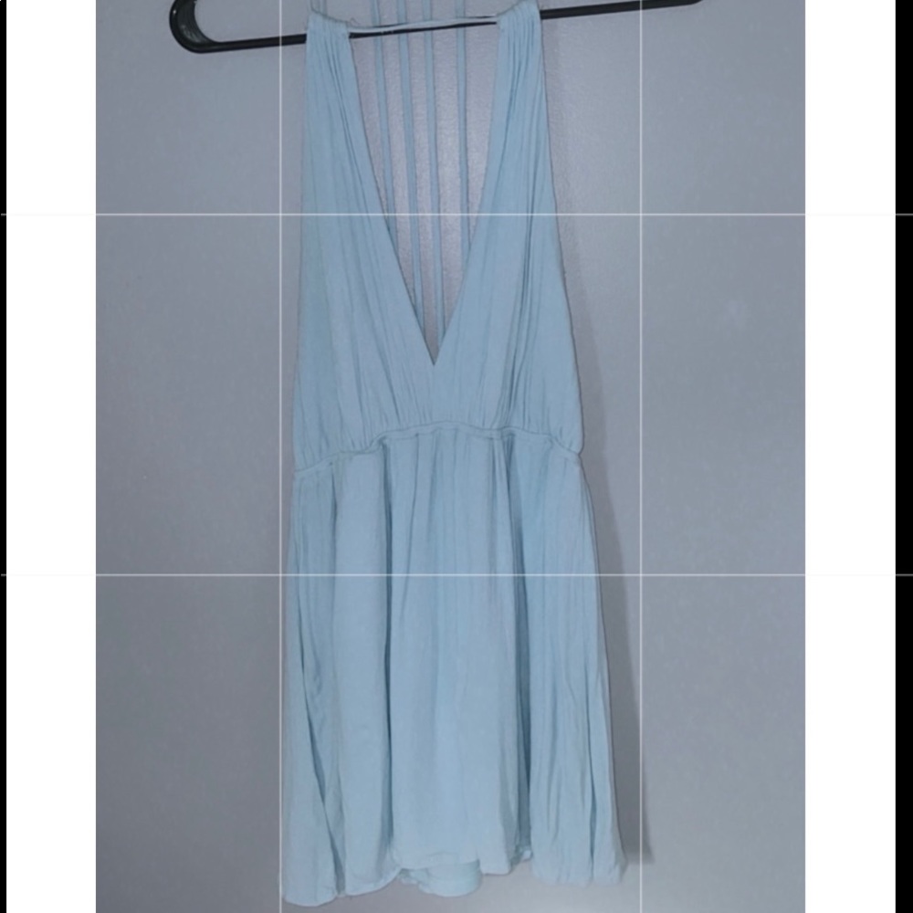 Tobi mini blue dress, strappy back